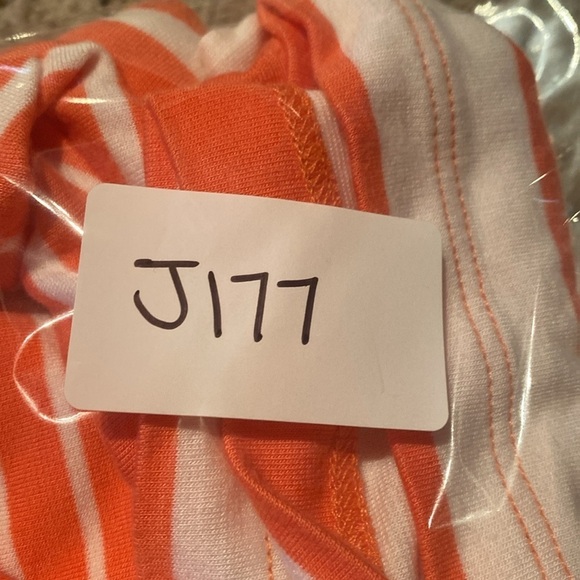 Lands’ End Striped Hooded Long Sleeve Shirt Sz Medium (10-12) - Picture 9 of 9